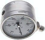 Gly.-Sicherheits-Manometer,senkrecht,100mm, 0 - 25 bar