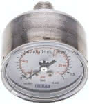 ES-Manometer waagerecht, 50mm,,0 - 1,6 bar, G 1/4"