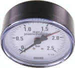 Manometer waagerecht, 80mm, 0 - 2,5 bar