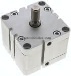 Kompaktzylinder, einfachwir-,kend, Kolben 80mm, Hub 20mm