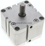 Kompaktzylinder, einfachwir-,kend, Kolben 80mm, Hub 25mm