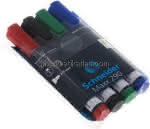 SCHNEIDER Flipchart und Whiteboardmarker, 4er Set