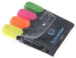SCHNEIDER Textmarker JOB, gelb , grün, orange, pink
