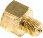 Manom.-Reduzierung G 1/2"(AG)-,G 3/4"(IG). Messing, 45mm