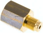 Manom.-Reduzierung G 1/8"(AG)-,G 1/4"(IG). Messing, 29mm