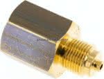 Manom.-Reduzierung G 3/8"(AG)-,G 1/2"(IG). Messing, 45mm