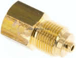 Manom.-Reduzierung G 3/8"(AG)-,G 1/4"(IG). Messing, 33mm