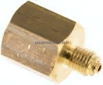 Manom.-Reduzierung M 12x1,5(AG,)-G 1/2"(IG). Messing, 41mm