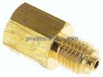 Manom.-Reduzierung M 12x1,5(AG,)-G 1/4"(IG). Messing, 32mm