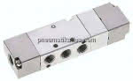 5/3-Wege Pneumatikventil, G 1/,8", Mittelstellung geschlossen