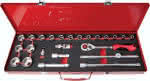 Gedore red 1/2"-24-teiliges,Steckschlüsselset im Stahlblec