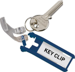 Schlüsselanhänger DURABLE KEY-,CLIP, blau, 6er Pack