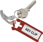 Schlüsselanhänger DURABLE KEY-,CLIP, rot, 6er Pack