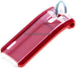 Schlüsselanhänger DURABLE KEY- CLIP, rot, 6er Pack
