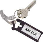 Schlüsselanhänger DURABLE KEY-,CLIP, schwarz, 6er Pack