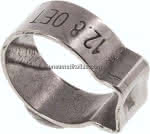 1-Ohr-Schlauchschelle 10,8 -,12,8mm, Edelstahl
