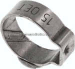 1-Ohr-Schlauchschelle 13 -,15mm, Edelstahl