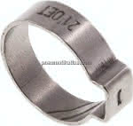 1-Ohr-Schlauchschelle 18,7 -,21mm, Edelstahl