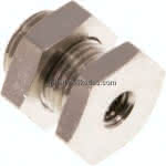Schottverschraubung M 5-G 1/8",, Messing vernickelt