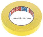 Tesa Gewebeklebeband 4651, 19 mm / 25 mtr., gelb