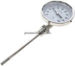 Bimetallthermometer, senk-,recht D100/0 bis +100°C/160mm