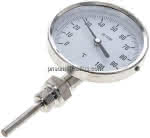 Bimetallthermometer, senk-,recht D100/0 bis +100°C/63mm