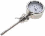 Bimetallthermometer, senk- recht D63/0 bis +100°C/100mm