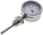 Bimetallthermometer, senk- recht D63/0 bis +100°C/63mm