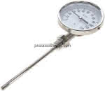 Bimetallthermometer, senk-,recht D100/0 bis +120°C/160mm