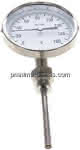 Bimetallthermometer, senk-,recht D100/0 bis +160°C/100mm