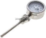 Bimetallthermometer, senk- recht D63/0 bis +160°C/100mm