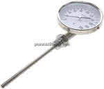 Bimetallthermometer, senk- recht D100/0 bis +200°C/160mm
