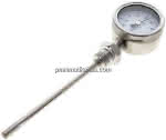 Bimetallthermometer, senk- recht D63/-20 bis +60°C/160mm