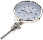Bimetallthermometer, senk-,recht D100/-30 bis +50°C/63mm