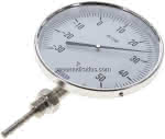 Bimetallthermometer, senk- recht D160/-30 bis +50°C/63mm