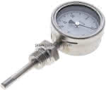 Bimetallthermometer, senk- recht D63/-50 bis +50°C/63mm