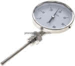 Bimetallthermometer, senk- recht D100/0 bis +60°C/100mm