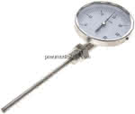 Bimetallthermometer, senk- recht D100/0 bis +60°C/160mm