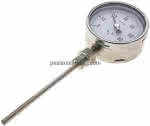 Bimetallthermometer, senk- recht D100/0 bis +60°C/160mm