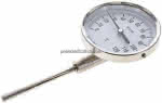 Bimetallthermometer, senk-,recht D100/0 bis +120°C/100mm