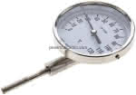 Bimetallthermometer, senk-,recht D100/0 bis +120°C/63mm
