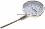 Bimetallthermometer, senk-,recht D100/0 bis +160°C/100mm