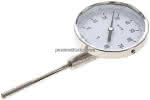Bimetallthermometer, senk- recht D100/0 bis +80°C/100mm