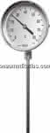 Bimetallthermometer, senk- recht D100/0 bis +80°C/200mm