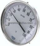 Bimetallthermometer, waage-,recht D160/0 bis +100°C/100mm