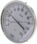 Bimetallthermometer, waage-,recht D160/0 bis +120°C/100mm