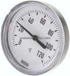 Bimetallthermometer, waage-,recht D80/0 bis +120°C/40mm