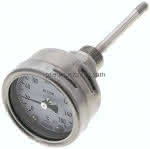 Bimetallthermometer, waage-,recht D63/0 bis +160°C/100mm