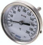 Bimetallthermometer, waage-,recht D80/0 bis +200°C/63mm