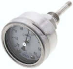Bimetallthermometer, waage-,recht D63/-20 bis +60°C/63mm